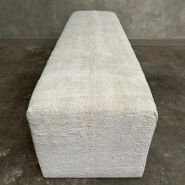 2020s Custom Made Turkish Rug Ottoman For Sale - Image 5 of 10