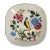 Vintage Small Square Dish Featuring Peacock by P. Pastaud Limoges France For Sale
