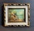 Small vintage original French landscape oil painting in original vintage wood frame. Dated on the back 1974, painted in...