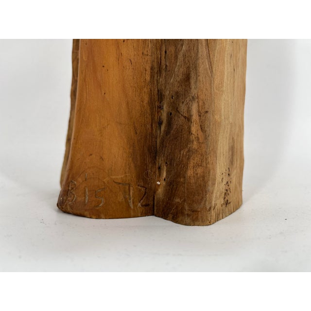 Mid-Century Modern Vintage Teak Sculpture, 1970s For Sale - Image 3 of 10