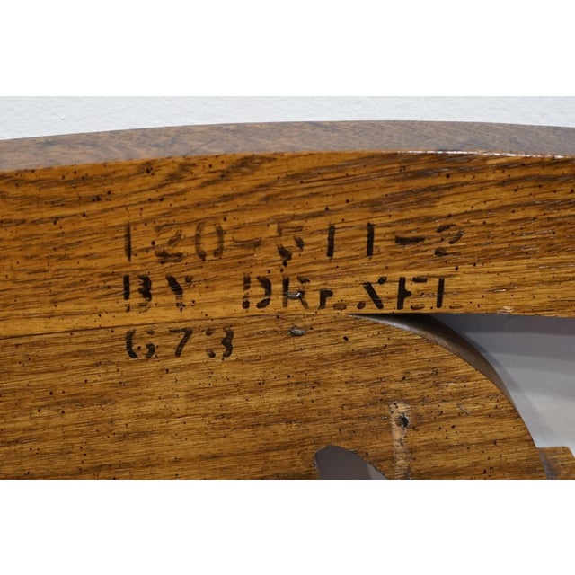 Late 20th Century Drexel Heritage Bishopsgate Collection English Tudor Style King Size Headboard 120-511-2 For Sale - Image 5 of 5