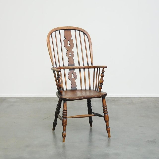 English Highback Windsor Dining Room Chair For Sale - Image 12 of 12