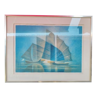 Louis Toffoli, Landscape Composition, 27/125, 1970s, Lithograph For Sale