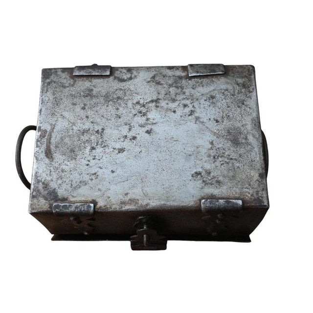 Wrought Iron Chest or Messenger Box For Sale - Image 5 of 7