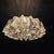 Mid-Century Modern Space Age Silver Aluminium Trumpet Hanging Lamp with Crystal Glass Diffuser, 1960s For Sale - Image 9 of 16