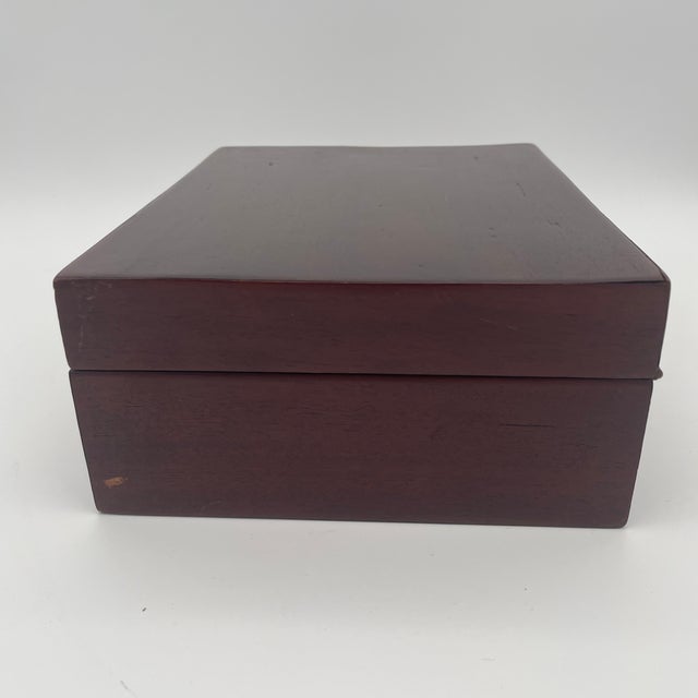 Victorian Late 19th Century Victorian Mahogany Humidor Box For Sale - Image 3 of 8