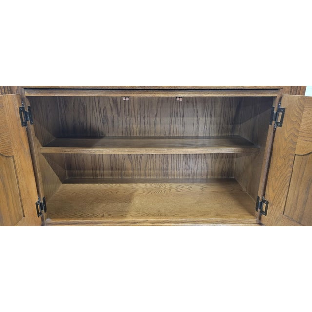 Brown Vintage Stanley Furniture Flip Top Server For Sale - Image 8 of 12