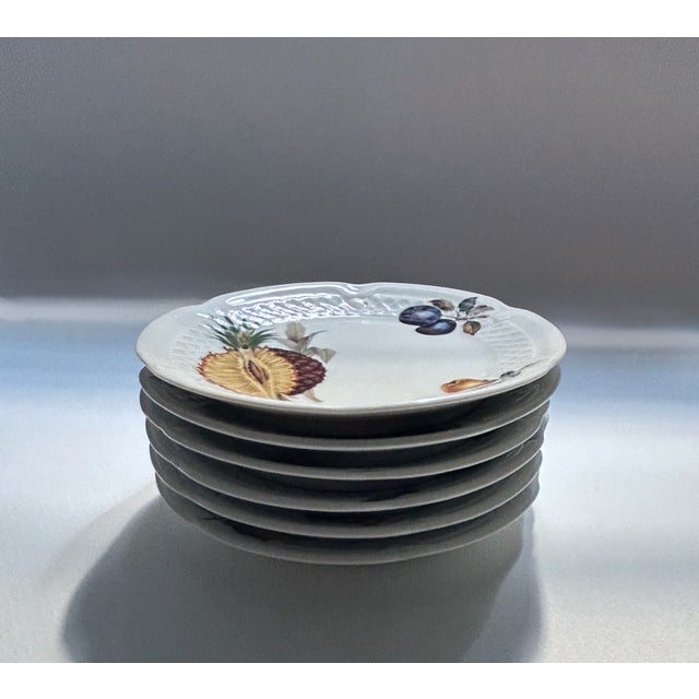 1990s Louis Lourioux, Berry Haute Porcelaine Plates - Set of 6 For Sale - Image 13 of 18