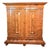 Wave-Fronted Wardrobe in Walnut Veneer from Zurich, 1720 For Sale