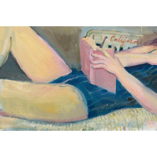 Wyn Di Stefano "Annie" Figurative Impressionism Oil on Canvas 2017 For Sale - Image 4 of 9