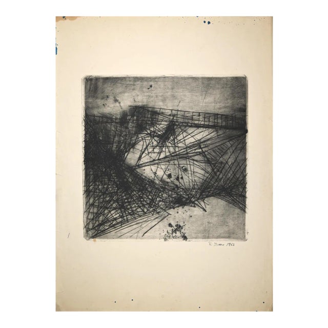 Renata Boero, Untitled, Original Etching, 1962 For Sale