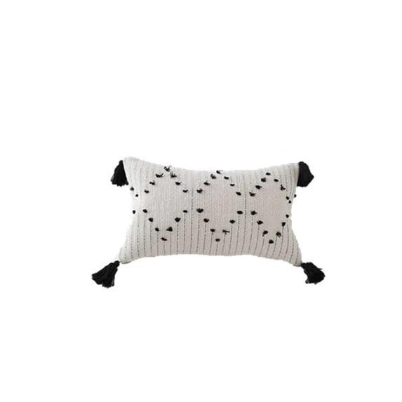 Boho Lumbar Cream Decorative Throw Pillow Cover Chairish