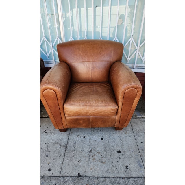 1980s Pair of Thomasville Leather For Sale - Image 9 of 10