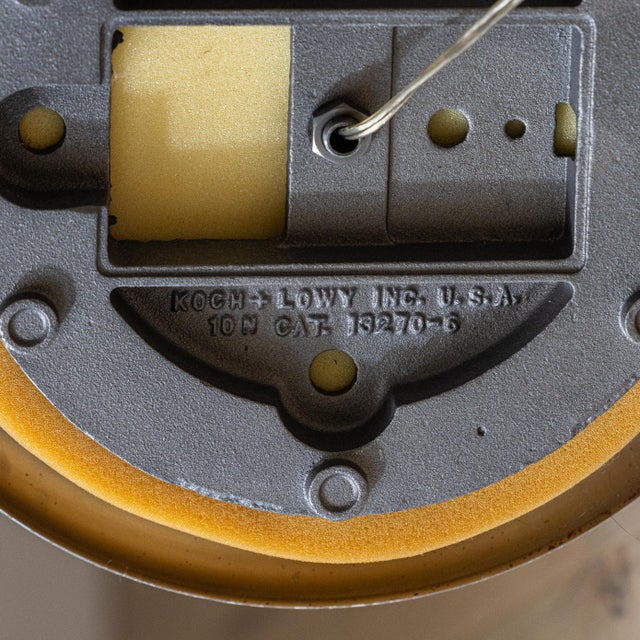 Vintage Koch & Lowy White Tulip Torchiere Floor Lamp For Sale - Image 9 of 10