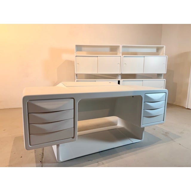 Plastic IGL-JET Desk by Ernest Igl for Wilhelm Werndl, 1970s, Set of 2 For Sale - Image 7 of 16