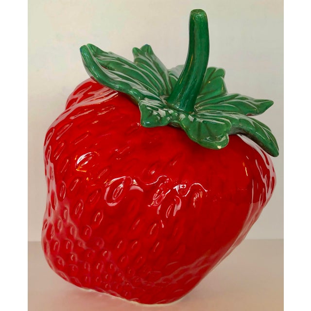 Vintage Ceramic Strawberry Cookie Jars Chairish