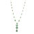 Not Yet Made - Made To Order 16.16 Ct Modern Emerald Gemstone Y Shape Gemstone Necklace in 18k Yellow Gold For Sale - Image 5 of 7