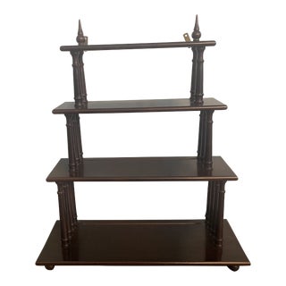 Mid 20th Century Midcentury Curio Wall Mount Etagere Shelf For Sale