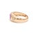 Contemporary Natural 0.48 cts pink sapphire & 0.10 cts diamond ring in 14k gold For Sale - Image 3 of 18