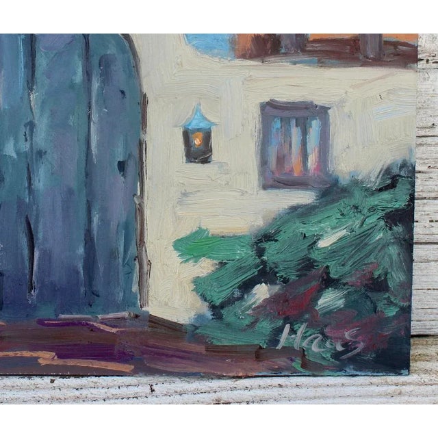 Green Quiet Places & Journeys — Carmel by the Sea, Garden Door (Original Oil Landscape) For Sale - Image 8 of 12