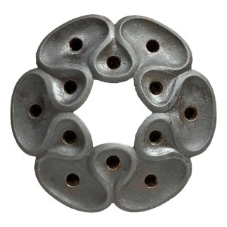 Mid-Century Modern Danish Brutalist Cast Iron Candleholder by Jens Harald Quistgaard, 1960s For Sale