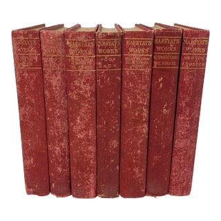 1900 Set of Marryat Works Books - 7 Volumes For Sale