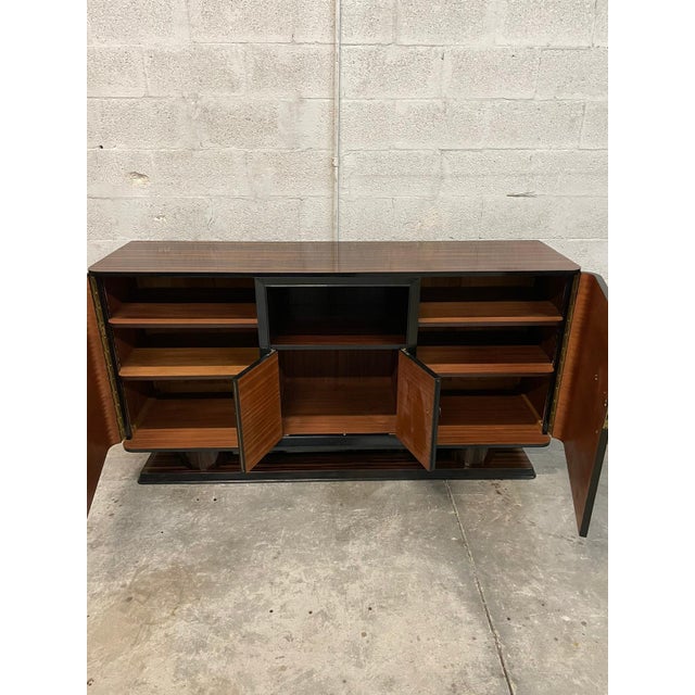 1940s French Art Deco Exotic Macassar Ebony Buffet / Sideboard