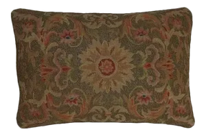 Handmade Needlepoint Throw Pillow