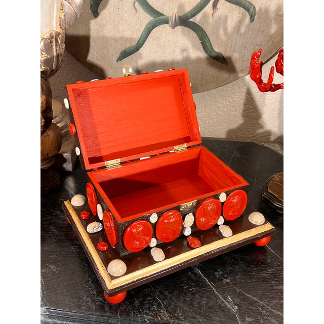 Italian Baroque Style Curiosity Cabinet Multicolor Glazed Intaglio and ...