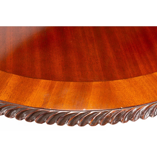 Wood Baker Furniture Contemporary Mahogany Clawfoot Center Console Table For Sale - Image 7 of 8