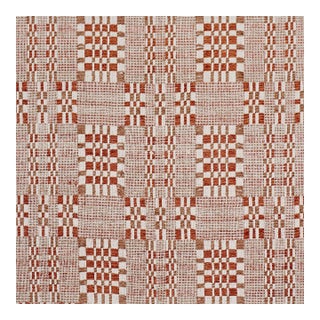 Schumacher Brimfield Fabric In Terracotta For Sale