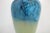 Glass Tim Chilina Hand Blown Molten Blue Green Swirl Studio Art Glass Vase 15" For Sale - Image 7 of 7