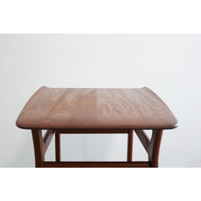 Jason Møbler Vintage Teak Side Table from Jason Møbler, 1960s For Sale - Image 4 of 10