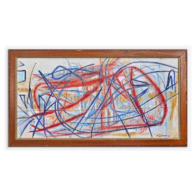 Giorgio Lo Fermo, Abstract Expression, Original Oil on Canvas, 2022 For Sale