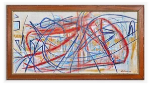 Giorgio Lo Fermo, Abstract Expression, Original Oil on Canvas, 2022