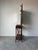 Vintage Maitland-Smith English Style Burnt Bamboo Hall Tree / Coat Rack With Mirror For Sale - Image 4 of 12