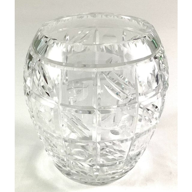 1950s 1950s Mid-Century Modern Cut Glass Rose Bowl For Sale - Image 5 of 7