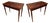 18th Century Italian Mahogany & Maple Inlaid Consoles or Folding Game Tables, Set of 2 For Sale