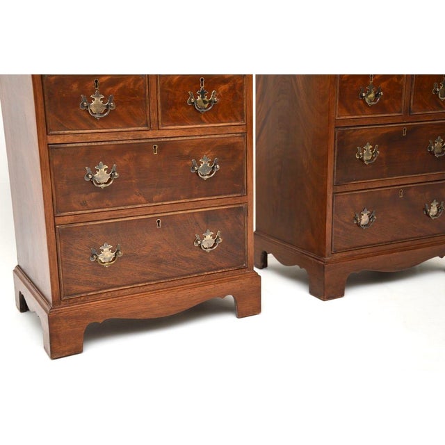 Antique Georgian Bedside Chests, 1900s, Set of 2 For Sale - Image 9 of 10