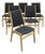 Danish Mid Century Modern Dining Chairs, Set of 6, Beech Wood Frames With Charcoal Upholstery, Scandinavian Modern Dining Chairs, C. 1960s For Sale