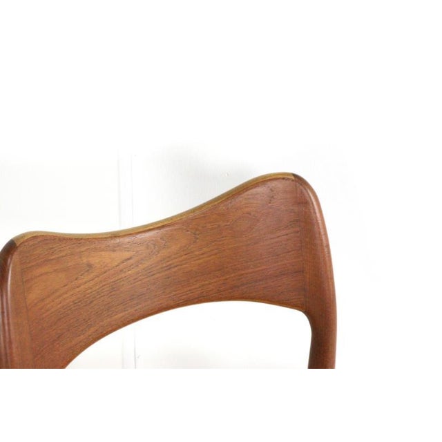 Wood Chairs by Arne Hovmand Olsen for Kold Mogens, 1960s, Set of 4 For Sale - Image 7 of 8