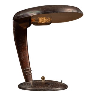 1930s Faries Eye-Saver Cobra Table Lamp For Sale