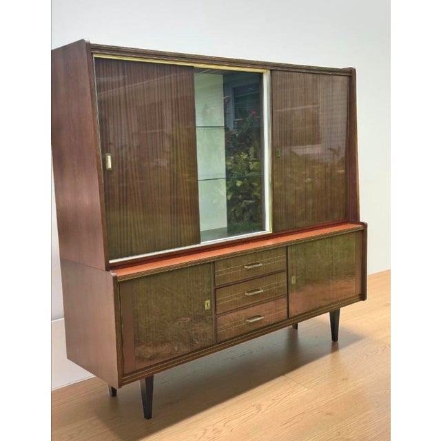 Mid-Century Modern Authentic Mid-Century Modern German Schrank / Bar Cabinet by Bröcker (1960s) For Sale - Image 3 of 15