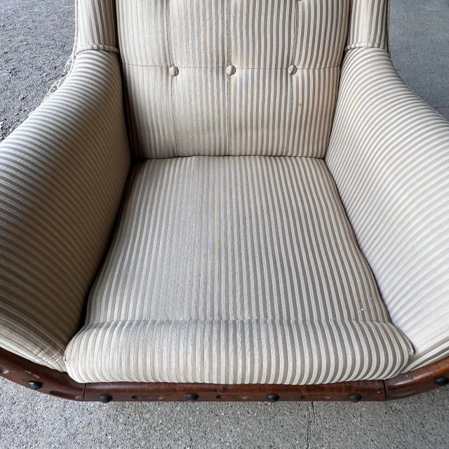 High Back Lounge Chair in the Style of Adrian Pearsall For Sale - Image 9 of 12