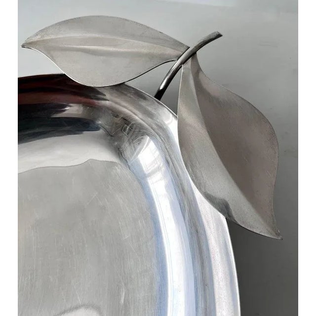 Mid 20th Century Silver Plate Bowl in the Shape of an Apple or Fruit For Sale - Image 5 of 10