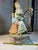 1940s Capodimonte Porcelain Table Lamp Lady Playing Harp 40 in Tall. For Sale - Image 11 of 12
