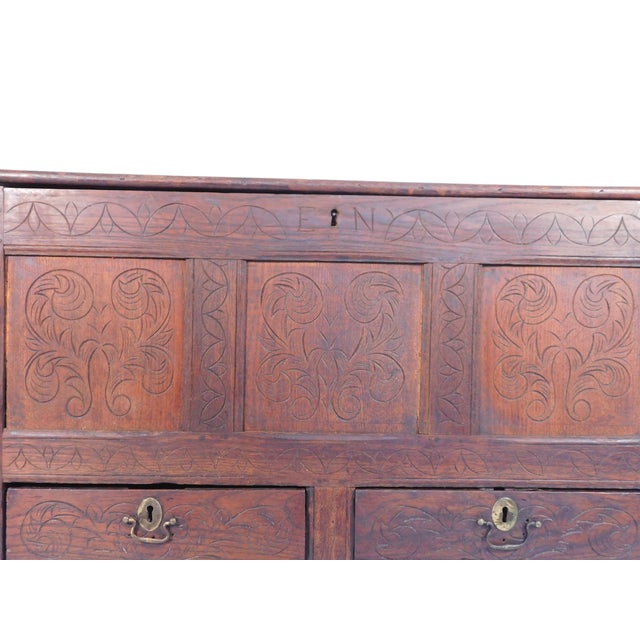 Early 18th Century Pilgrims Chest, C. 1690-1720 For Sale - Image 5 of 9