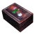 Vintage Chinese Zitan Wood Sliding Lid Box With Mother of Pearl Lotus Inlay For Sale