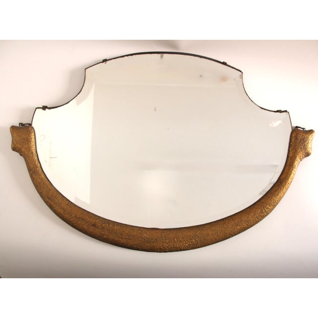 Gold Vintage French Art Deco Golden Mirror, 1930s For Sale - Image 8 of 8