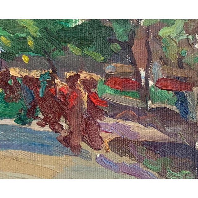 Vintage Urban Oil Painting: Ukrainian Cityscape, 1960s Art 13-23 For Sale - Image 6 of 6